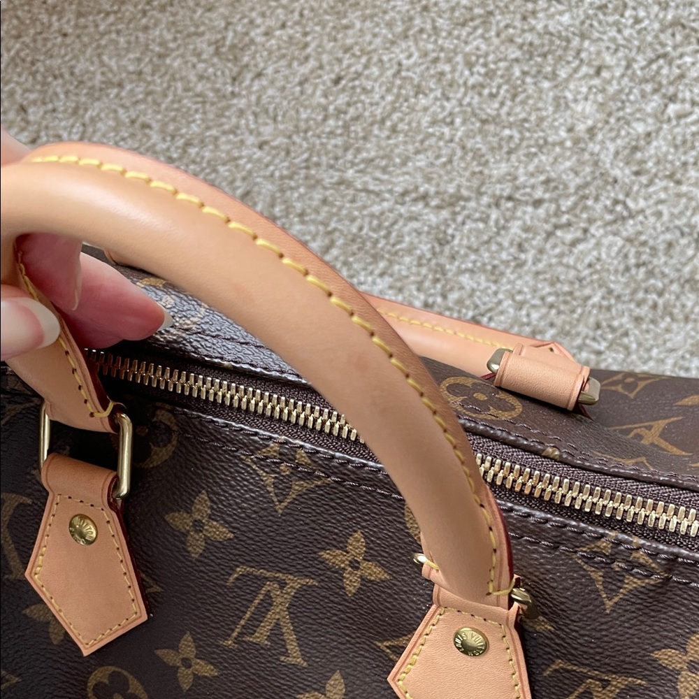 Louis Vuitton Monogram Canvas Speedy 25 Bandoulière with Natural Vachetta Trim - Picture 6 of 15